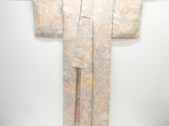  花鳥模様小紋着物